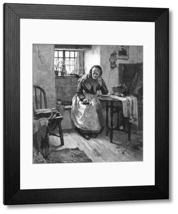 Framed Print : Alone after Walter Langley, R.I. Borne on the swift though silent wings of time Old age comes o Creator: Unknown. Alone after Walter Langley, R.I Framed Print : Alone after Walter Langley, R.I. Borne on the swift though silent wings of time Old age comes o Creator: Unknown. Alone after Walter Langley, R.I