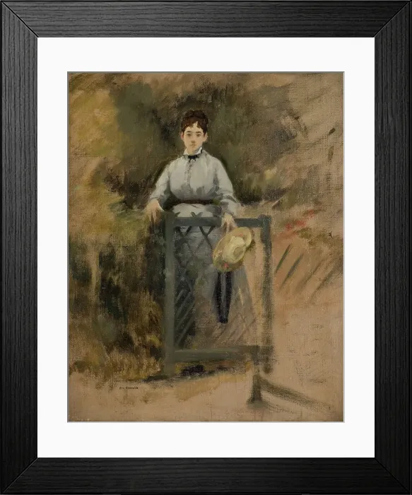 Framed Print : La Servante ou A la barrière, between 1865 and 1870. Creator: Eva Gonzales Framed Print : La Servante ou A la barrière, between 1865 and 1870. Creator: Eva Gonzales