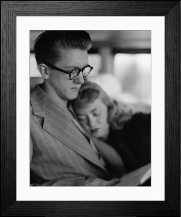 Framed Print : Portrait of June Christy and Bob Cooper, 1947 or 1948. Creator: William Paul Gottlieb Framed Print : Portrait of June Christy and Bob Cooper, 1947 or 1948. Creator: William Paul Gottlieb