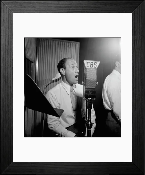 Framed Print : Portrait of Buddy Clark, CBS studio, New York, N.Y. 1946. Creator: William Paul Gottlieb Framed Print : Portrait of Buddy Clark, CBS studio, New York, N.Y. 1946. Creator: William Paul Gottlieb
