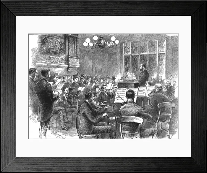 Framed Print : A Meeting of the Popular Musical Union for the Training and Recreation of the Industrial Classes, Creator: Unknown Framed Print : A Meeting of the Popular Musical Union for the Training and Recreation of the Industrial Classes, Creator: Unknown