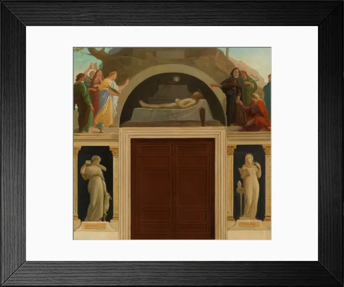 Framed Print : Sketch for the chapel of the Sorbonne: Christ in the tomb, between 1870 and 1875. Creator: Louis Charles Timbal Framed Print : Sketch for the chapel of the Sorbonne: Christ in the tomb, between 1870 and 1875. Creator: Louis Charles Timbal