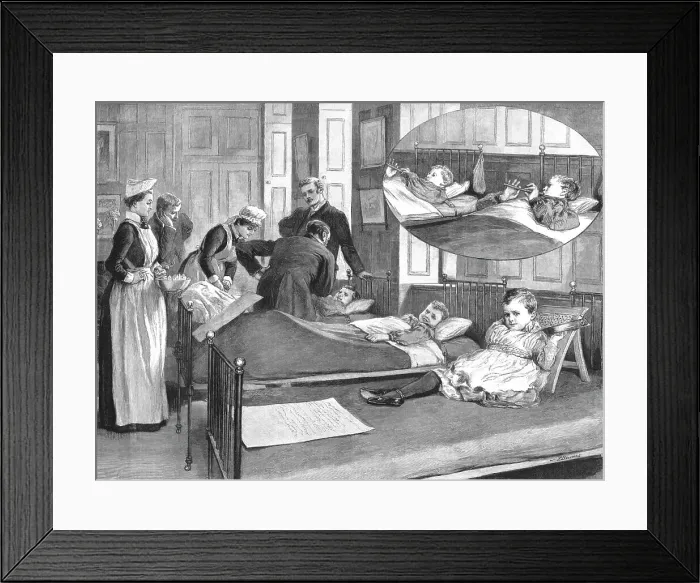 Framed Print : The Alexandra Hospital for Children with Hip Disease; The Schachnar Ward -- The Morning Round, 18 Creator: Unknown Framed Print : The Alexandra Hospital for Children with Hip Disease; The Schachnar Ward -- The Morning Round, 18 Creator: Unknown