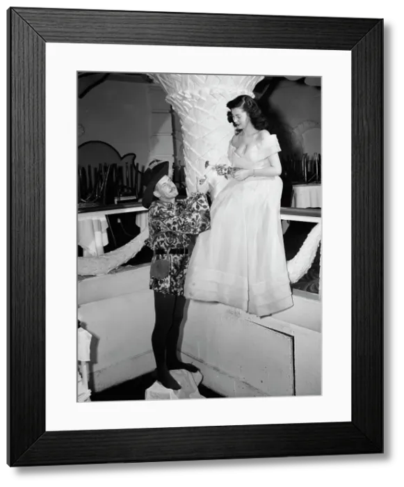 Framed Print : Portrait of Larry Clinton and Betty George, Copacabana(?), New York, N.Y. ca. Sept. 1947. Creator: William Paul Gottlieb Framed Print : Portrait of Larry Clinton and Betty George, Copacabana(?), New York, N.Y. ca. Sept. 1947. Creator: William Paul Gottlieb