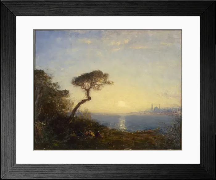 Framed Print : Pin parasol à l'embouchure du Bosphore, between 1870 and 1900. Creator: Felix Francois Georges Philibert Ziem Framed Print : Pin parasol à l'embouchure du Bosphore, between 1870 and 1900. Creator: Felix Francois Georges Philibert Ziem