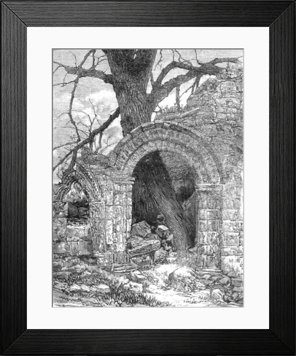 Framed Print : Richmond, Yorkshire and the Surrounding Neighbourhood; An old Norman Arch at Easby Abbey, 1890. Creator: Unknown Framed Print : Richmond, Yorkshire and the Surrounding Neighbourhood; An old Norman Arch at Easby Abbey, 1890. Creator: Unknown