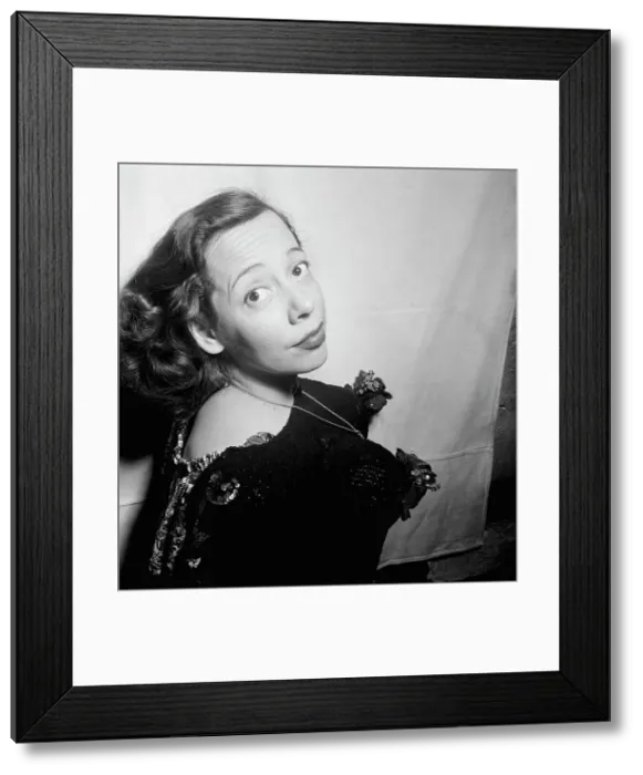 Framed Print : Portrait of Imogene Coca, Café Society (Downtown)(?), New York, N.Y. ca. June 1947. Creator: William Paul Gottlieb Framed Print : Portrait of Imogene Coca, Café Society (Downtown)(?), New York, N.Y. ca. June 1947. Creator: William Paul Gottlieb