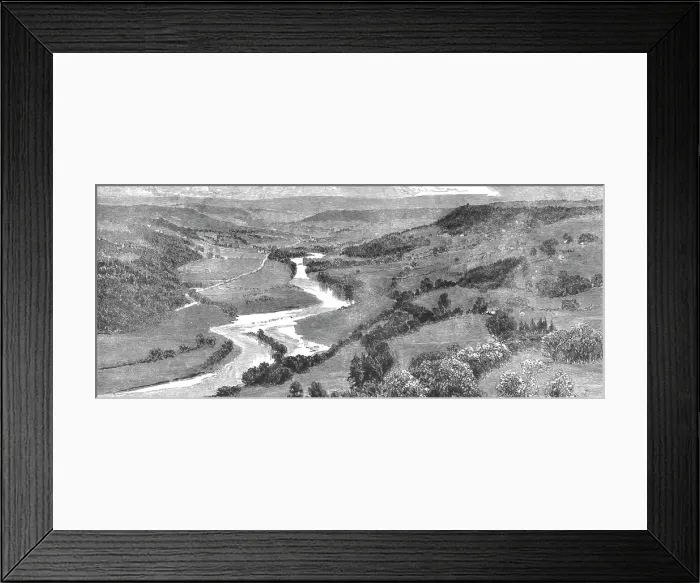Framed Print : Richmond, Yorkshire and the Surrounding Neighbourhood; Swalldale from Willance Leap, 1890. Creator: Unknown Framed Print : Richmond, Yorkshire and the Surrounding Neighbourhood; Swalldale from Willance Leap, 1890. Creator: Unknown