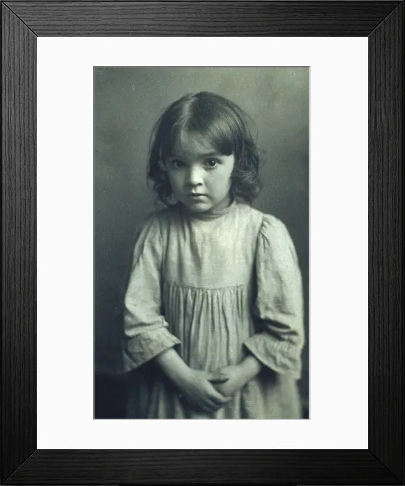 Framed Print : A-listnin to the witch-tales at Annie tells about, c1900. Creator: Elizabeth B. Brownell Framed Print : A-listnin to the witch-tales at Annie tells about, c1900. Creator: Elizabeth B. Brownell