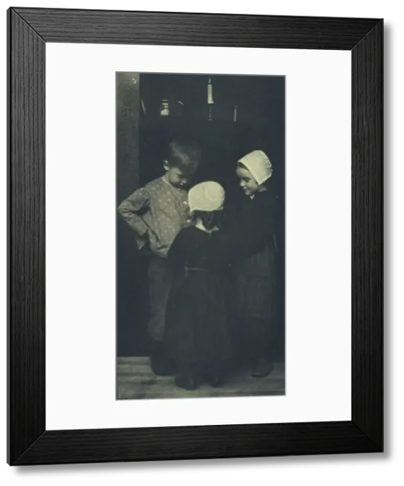 Framed Print : We're going to have warm potatoes!, c1900. Creator: Elizabeth B. Brownell Framed Print : We're going to have warm potatoes!, c1900. Creator: Elizabeth B. Brownell
