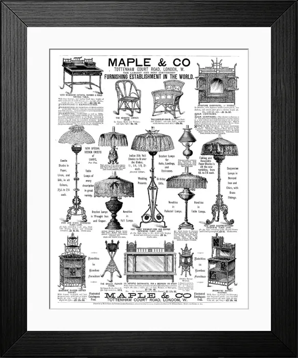 Framed Print : Maple & Co. Tottenham Court Road, London, W. 1890. Creator: Unknown. Maple & Co. Tottenham Court Road, London, W. 1890. Creator: Unknown Framed Print : Maple & Co. Tottenham Court Road, London, W. 1890. Creator: Unknown. Maple & Co. Tottenham Court Road, London, W. 1890. Creator: Unknown