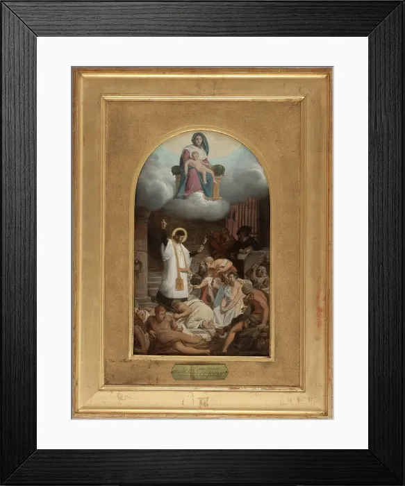 Framed Print : Esquisse pour l'église de la Trinité : Saint Vincent de Paul ramenant les galériens à la... 1873. Creator: Jean Lecomte du Nouy Framed Print : Esquisse pour l'église de la Trinité : Saint Vincent de Paul ramenant les galériens à la... 1873. Creator: Jean Lecomte du Nouy