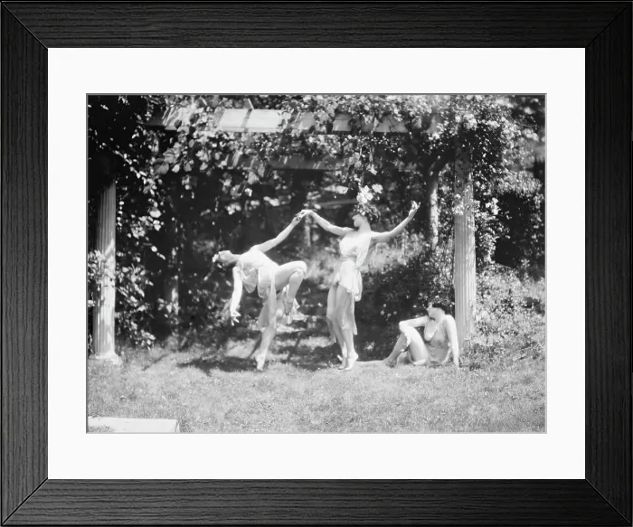 Framed Print : Helen Moeller and pupils, 1922 July 18. Creator: Arnold Genthe Framed Print : Helen Moeller and pupils, 1922 July 18. Creator: Arnold Genthe