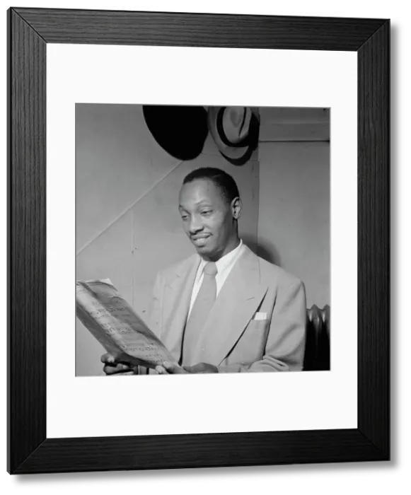 Framed Print : Portrait of Tadd Dameron, New York, N.Y.(?), ca. Sept. 1947. Creator: William Paul Gottlieb Framed Print : Portrait of Tadd Dameron, New York, N.Y.(?), ca. Sept. 1947. Creator: William Paul Gottlieb