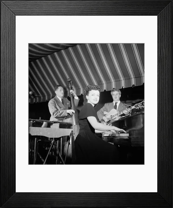 Framed Print : Portrait of Dardanelle and Joe Sinacore, Hickory House, New York, N.Y. ca. July 1947. Creator: William Paul Gottlieb Framed Print : Portrait of Dardanelle and Joe Sinacore, Hickory House, New York, N.Y. ca. July 1947. Creator: William Paul Gottlieb