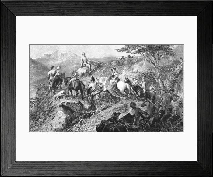 Framed Print : Morning in the Highlands -- The Royal Family Ascending Lochnagar, 1853, after Carl Haag, 1890. Creator: Carl Haag. Morning in the Highlands -- The Royal Family Ascending Lochnagar, 1853, after Carl Haag, 1890. Creator: Carl Haag Framed Print : Morning in the Highlands -- The Royal Family Ascending Lochnagar, 1853, after Carl Haag, 1890. Creator: Carl Haag. Morning in the Highlands -- The Royal Family Ascending Lochnagar, 1853, after Carl Haag, 1890. Creator: Carl Haag