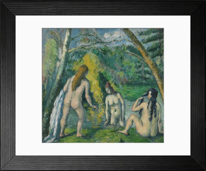 Framed Print : Trois baigneuses, between 1879 and 1882. Creator: Paul Cezanne Framed Print : Trois baigneuses, between 1879 and 1882. Creator: Paul Cezanne