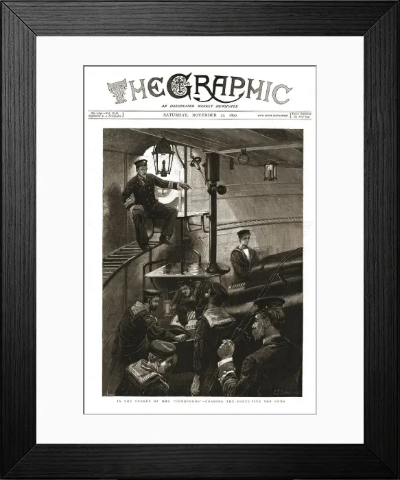 Framed Print : The Graphic, Front Cover Saturday, November 22, 1890, 1890. Creator: Unknown Framed Print : The Graphic, Front Cover Saturday, November 22, 1890, 1890. Creator: Unknown