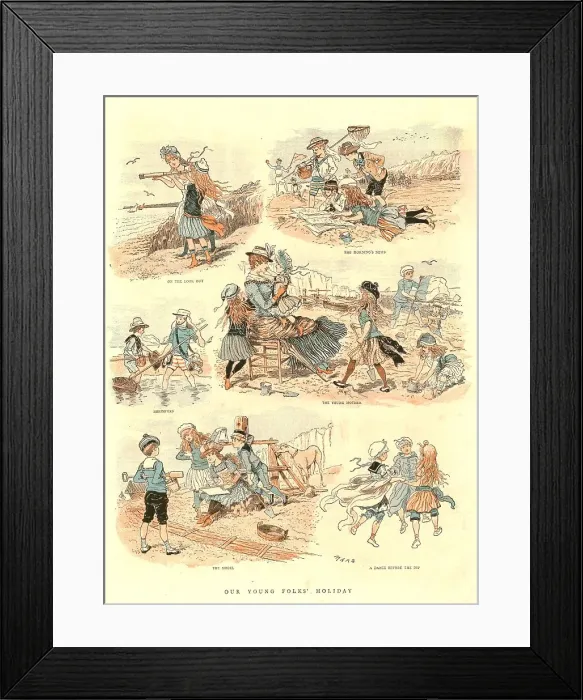 Framed Print : Our young folks Holiday, 1886. Creator: Unknown Framed Print : Our young folks Holiday, 1886. Creator: Unknown