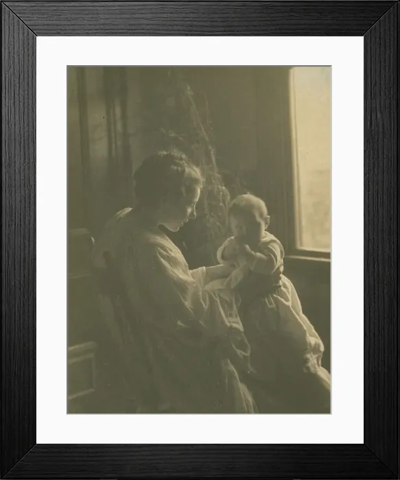 Framed Print : Mother and child, c1900. Creator: Sarah J. Eddy Framed Print : Mother and child, c1900. Creator: Sarah J. Eddy
