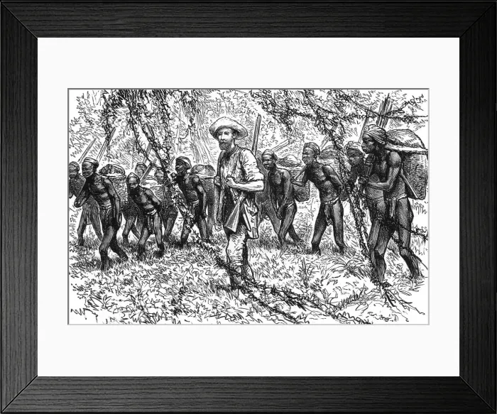 Framed Print : An Exploring Expedition in Unknown Tonquin; The Expedition on the March to the Donnai River, 1890 Creator: Unknown Framed Print : An Exploring Expedition in Unknown Tonquin; The Expedition on the March to the Donnai River, 1890 Creator: Unknown