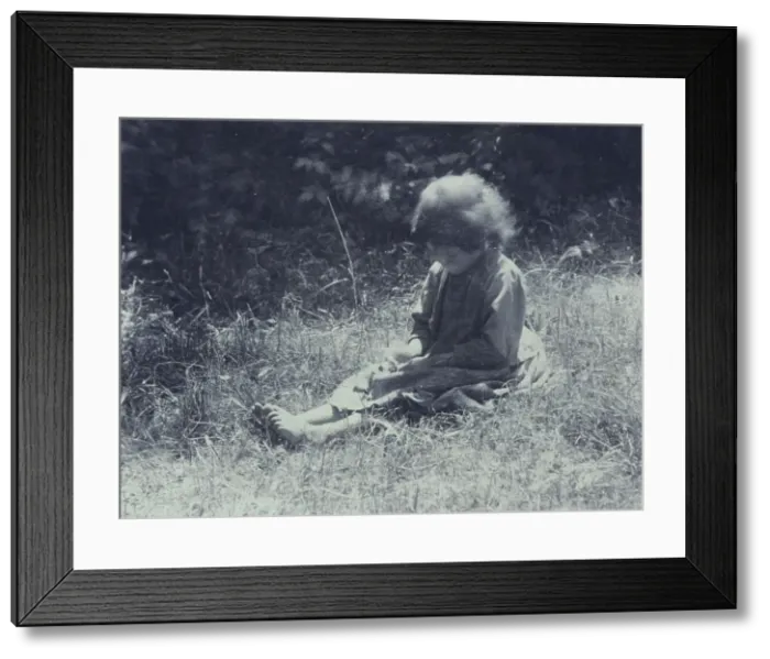 Framed Print : Sitting in the sun, c1893. Creator: Sarah J. Eddy Framed Print : Sitting in the sun, c1893. Creator: Sarah J. Eddy