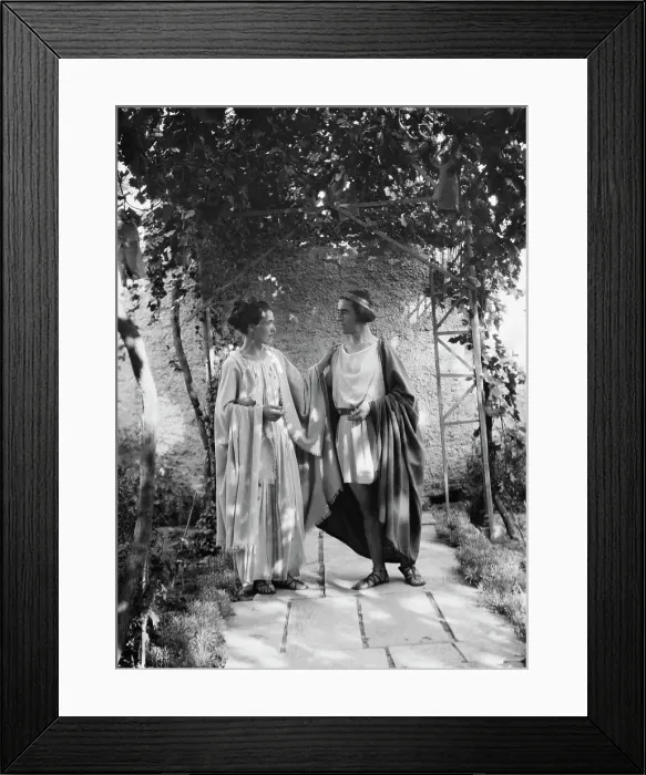 Framed Print : Kanellos, Vanellos and Tanagra, in dance costumes, 1929 Creator: Arnold Genthe Framed Print : Kanellos, Vanellos and Tanagra, in dance costumes, 1929 Creator: Arnold Genthe
