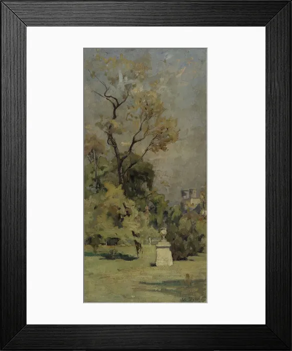 Framed Print : Esquisse pour l'escalier des fêtes de l'Hôtel de Ville de Paris : Un coin du Luxem... c.1888-1893. Creator: Maurice Le Lièpvre Framed Print : Esquisse pour l'escalier des fêtes de l'Hôtel de Ville de Paris : Un coin du Luxem... c.1888-1893. Creator: Maurice Le Lièpvre