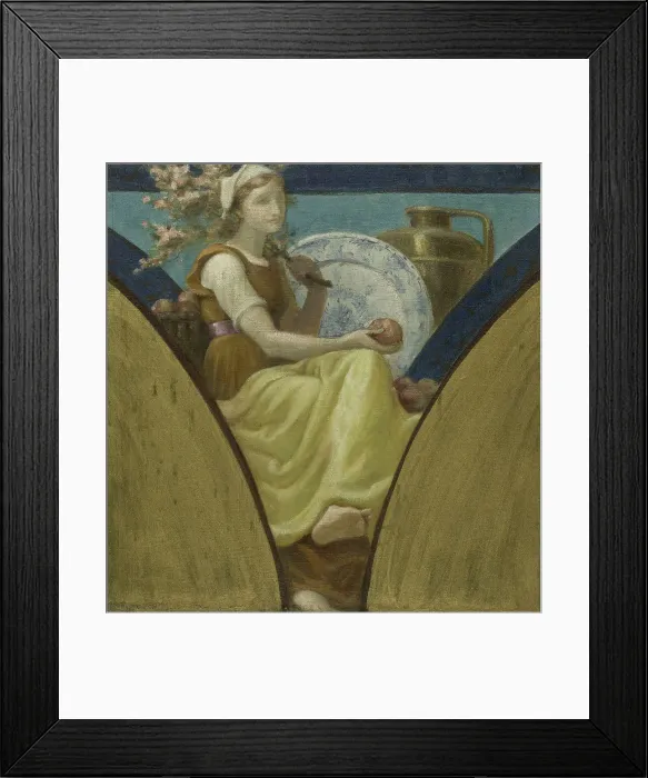 Framed Print : Esquisse pour la salle des fêtes de l'Hôtel de Ville de Paris : Normandie (Voussure), c.1888 - 1893. Creator: Paul Milliet Framed Print : Esquisse pour la salle des fêtes de l'Hôtel de Ville de Paris : Normandie (Voussure), c.1888 - 1893. Creator: Paul Milliet