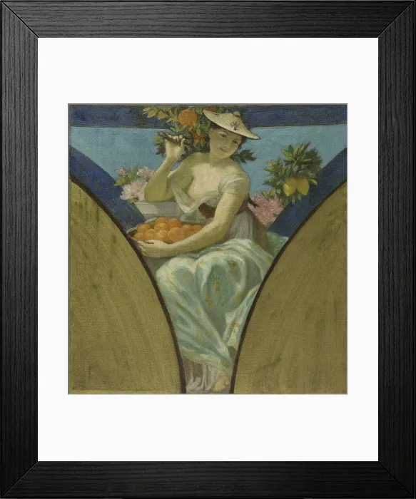 Framed Print : Esquisse pour la salle des fêtes de l'Hôtel de Ville de Paris (voussure du mur sud)... c.1888-1893. Creator: Paul Milliet Framed Print : Esquisse pour la salle des fêtes de l'Hôtel de Ville de Paris (voussure du mur sud)... c.1888-1893. Creator: Paul Milliet