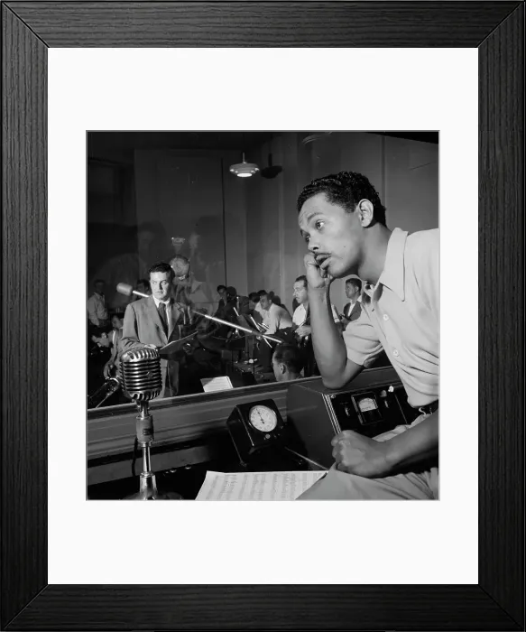 Framed Print : Portrait of Billy Eckstine and Hugo Winterhalter, New York, N.Y. 1946. Creator: William Paul Gottlieb Framed Print : Portrait of Billy Eckstine and Hugo Winterhalter, New York, N.Y. 1946. Creator: William Paul Gottlieb