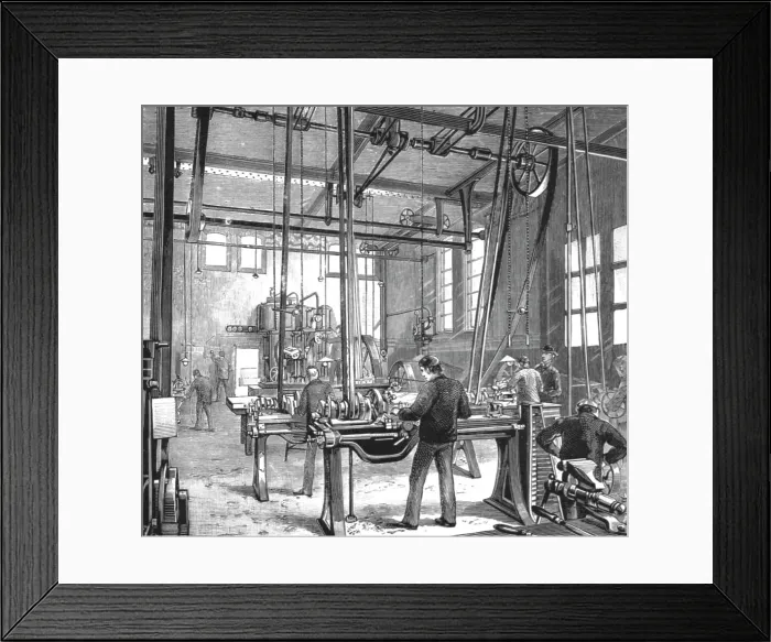 Framed Print : The Walker Engineering Laboratories at Liverpool; The Main Laboratory (Looking Northwest), Showing Creator: Unknown Framed Print : The Walker Engineering Laboratories at Liverpool; The Main Laboratory (Looking Northwest), Showing Creator: Unknown
