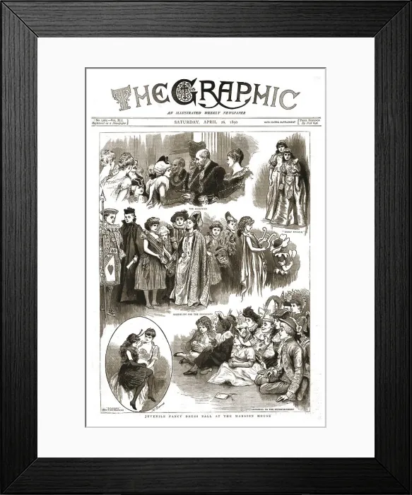 Framed Print : The Graphic, Front Cover Saturday April 26, 1890, 1890. Creator: Unknown Framed Print : The Graphic, Front Cover Saturday April 26, 1890, 1890. Creator: Unknown