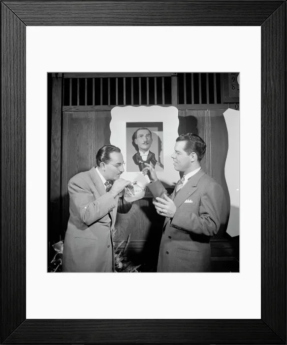 Framed Print : Portrait of Shep Fields and Tex Beneke, Glen Island Casino, New York, N.Y. May 16, 1947. Creator: William Paul Gottlieb Framed Print : Portrait of Shep Fields and Tex Beneke, Glen Island Casino, New York, N.Y. May 16, 1947. Creator: William Paul Gottlieb
