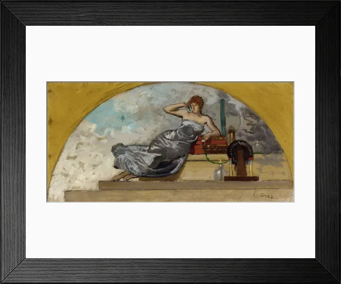 Framed Print : Esquisse pour le salon des Sciences de l'Hôtel de Ville de Paris : La Physique, c.1889 - 1892. Creator: Ernest-Ange Duez Framed Print : Esquisse pour le salon des Sciences de l'Hôtel de Ville de Paris : La Physique, c.1889 - 1892. Creator: Ernest-Ange Duez