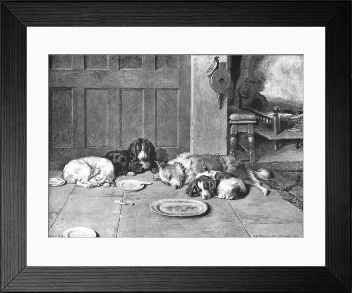 Framed Print : After the Christmas Dinner, 1890. Creator: Edward Brice Stanley Montefiore. After the Christmas Dinner, 1890. Creator: Edward Brice Stanley Montefiore Framed Print : After the Christmas Dinner, 1890. Creator: Edward Brice Stanley Montefiore. After the Christmas Dinner, 1890. Creator: Edward Brice Stanley Montefiore