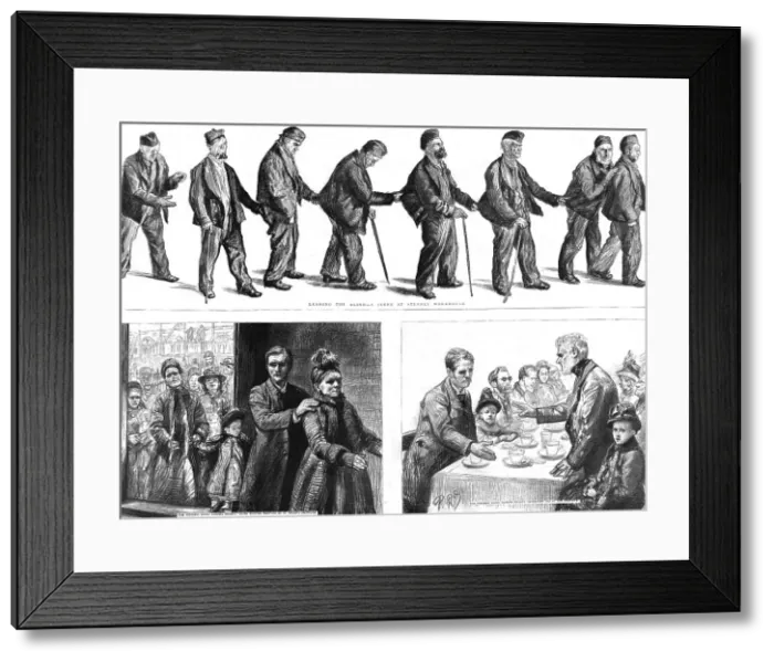 Framed Print : The Poor Blind at the East End; Stepney Workhouse and St.Philip's Institute, 1890. Creator: Paul Charles Renouard Framed Print : The Poor Blind at the East End; Stepney Workhouse and St.Philip's Institute, 1890. Creator: Paul Charles Renouard