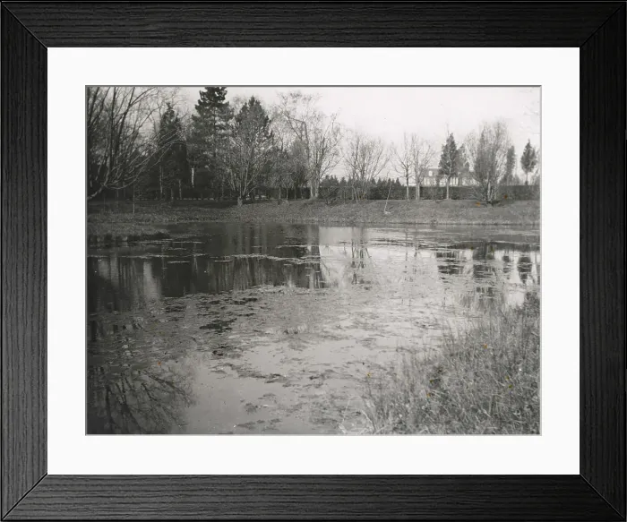 Framed Print : Marshfield, George Woodward Wickersham house, Cedarhurst, New York, 1914. Creator: Frances Benjamin Johnston. Marshfield, George Woodward Wickersham house, Cedarhurst, New York, 1914. Creator: Frances Benjamin Johnston