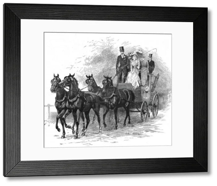 Framed Print : My First Season'; A Drive to Hurlingham, I had a box seat next to Sir Guy who is very proud of his Creator: Arthur Hopkins Framed Print : My First Season'; A Drive to Hurlingham, I had a box seat next to Sir Guy who is very proud of his Creator: Arthur Hopkins