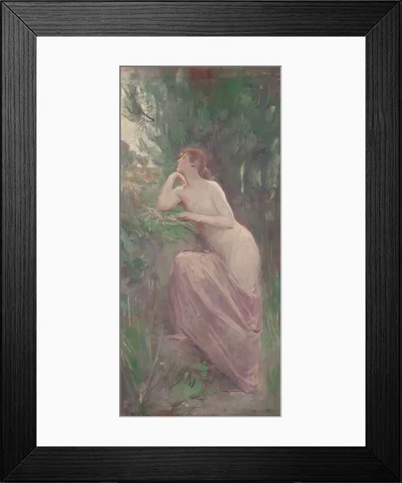 Framed Print : Esquisse pour le salon des Lettres de l'Hôtel de Ville de Paris : La Poésie, between 1890 and 1893. Creator: Raphael Collin Framed Print : Esquisse pour le salon des Lettres de l'Hôtel de Ville de Paris : La Poésie, between 1890 and 1893. Creator: Raphael Collin