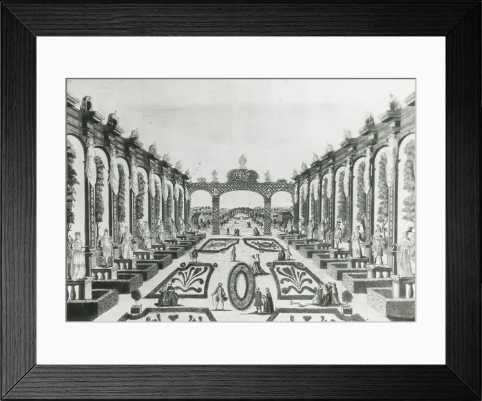 Framed Print : Reproduction of print showing Axarian Pleasure Garden, Saint Petersburg, Russia, c1915 and 1925. Creator: Frances Benjamin Johnston Framed Print : Reproduction of print showing Axarian Pleasure Garden, Saint Petersburg, Russia, c1915 and 1925. Creator: Frances Benjamin Johnston
