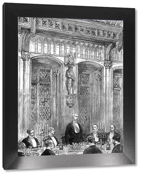 Mr Stanley at Brussels; The Explorer Speaking at the Banquet given in his honour by the Burgomaste Creator: Unknown