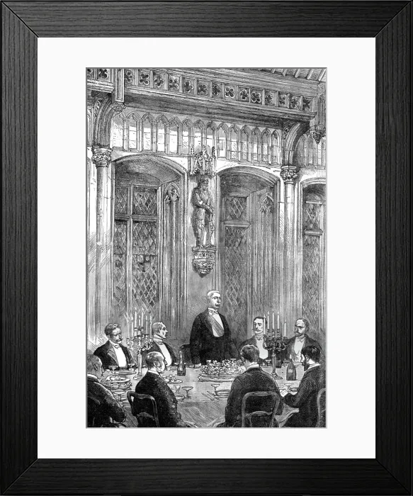 Framed Print : Mr Stanley at Brussels; The Explorer Speaking at the Banquet given in his honour by the Burgomaste Creator: Unknown Framed Print : Mr Stanley at Brussels; The Explorer Speaking at the Banquet given in his honour by the Burgomaste Creator: Unknown