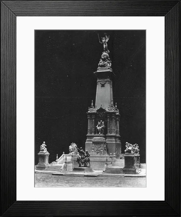 Framed Print : Un monument a la gloire de l'auteur de Don Quichotte'; Projet du sculpteur Coullaut... c1916. Creator: Vidal. Un monument a la gloire de l'auteur de Don Quichotte'; Projet du sculpteur Coullaut... c1916. Creator: Vidal Framed Print : Un monument a la gloire de l'auteur de Don Quichotte'; Projet du sculpteur Coullaut... c1916. Creator: Vidal. Un monument a la gloire de l'auteur de Don Quichotte'; Projet du sculpteur Coullaut... c1916. Creator: Vidal
