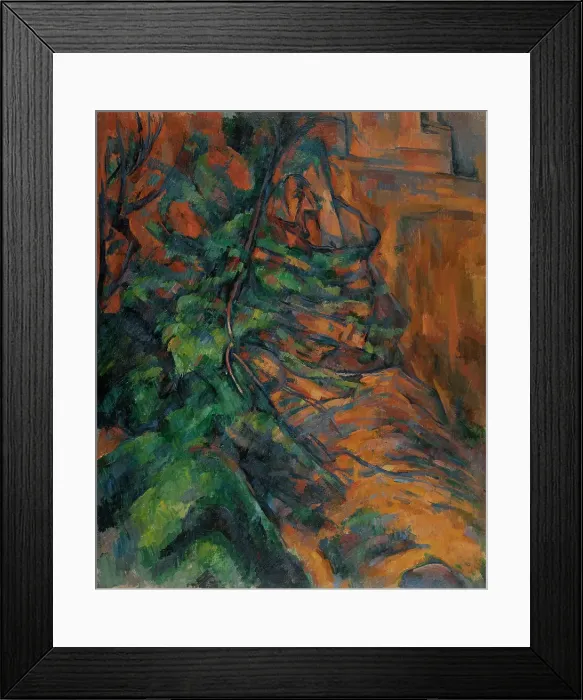 Framed Print : Rochers et branches à Bibémus, between 1895 and 1904. Creator: Paul Cezanne Framed Print : Rochers et branches à Bibémus, between 1895 and 1904. Creator: Paul Cezanne