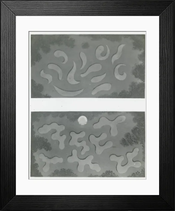 Framed Print : Reproduction of illustrations showing flower garden designs, between 1915 and 1925. Creator: Frances Benjamin Johnston Framed Print : Reproduction of illustrations showing flower garden designs, between 1915 and 1925. Creator: Frances Benjamin Johnston