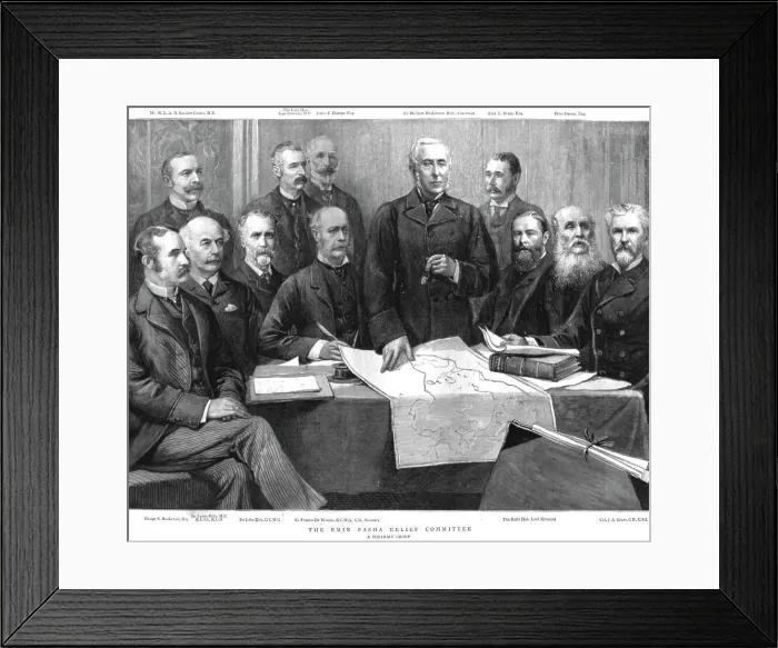 Framed Print : The Graphic Stanley Number; The Emin Pasha Relief Commitee, 1890. Creator: Unknown Framed Print : The Graphic Stanley Number; The Emin Pasha Relief Commitee, 1890. Creator: Unknown