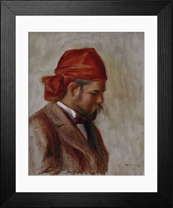 Framed Print : Portrait d'Ambroise Vollard au foulard rouge, between 1899 and 1906. Creator: Pierre-Auguste Renoir Framed Print : Portrait d'Ambroise Vollard au foulard rouge, between 1899 and 1906. Creator: Pierre-Auguste Renoir