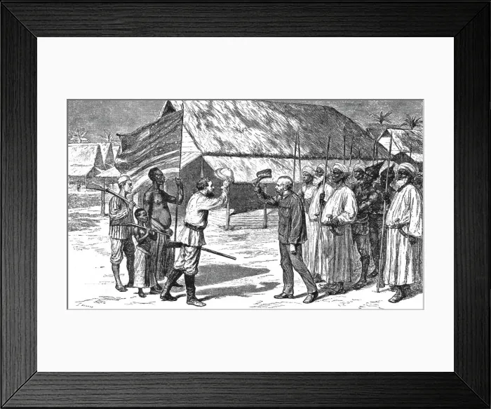 Framed Print : The Graphic Stanley Number; The Meeting of Livingstone and Stanley in Central Africa, 1890. Creator: Unknown Framed Print : The Graphic Stanley Number; The Meeting of Livingstone and Stanley in Central Africa, 1890. Creator: Unknown