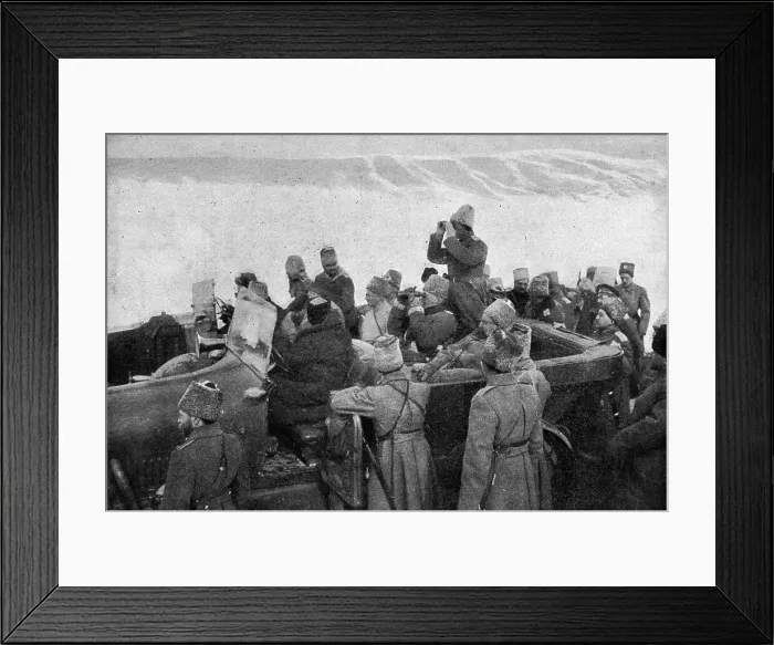 Framed Print : Le Grand-Duc Nicholas a Erzeroum; A trente kilometres de la ville et a deux kilometres de... 1916. Creator: Unknown Framed Print : Le Grand-Duc Nicholas a Erzeroum; A trente kilometres de la ville et a deux kilometres de... 1916. Creator: Unknown